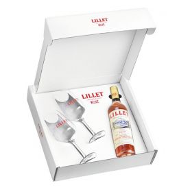 Coffret LILLET ROSÉ  + 2 verres